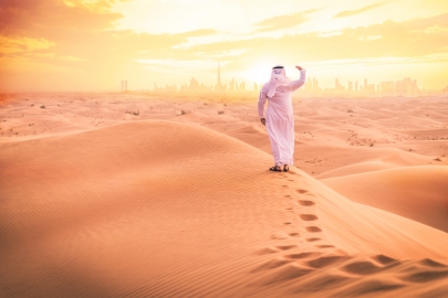 Dubai Wüste Sonnenuntergang
