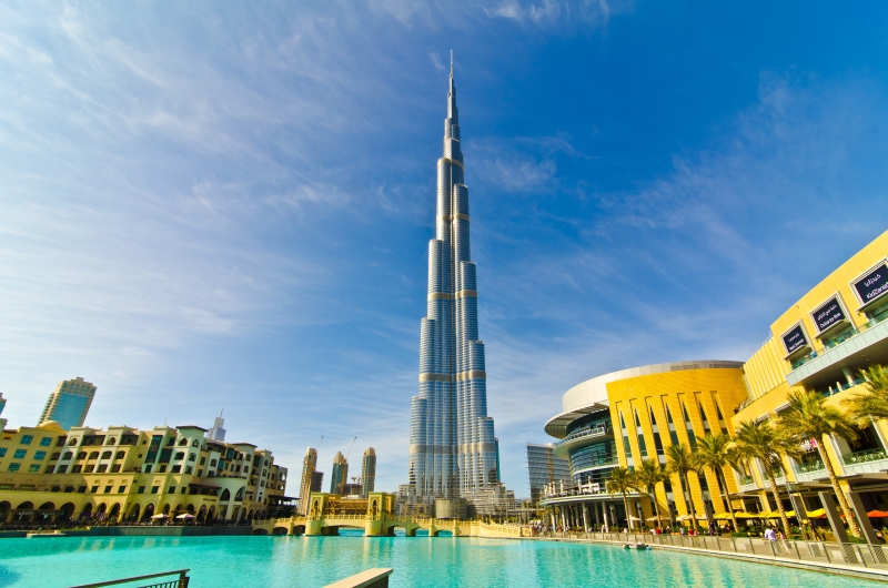 Der Burj Khalifa in Dubai