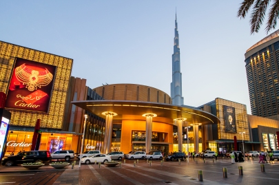 Dubai Mall mit Burj Khalifa
