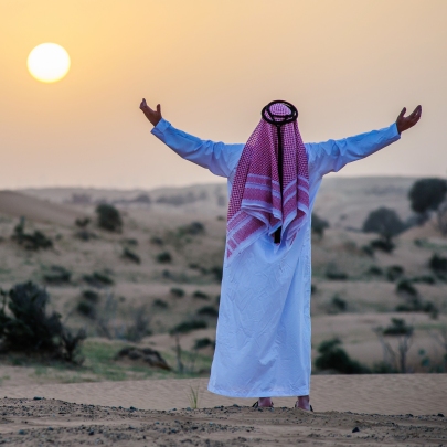 Dubai Sonnenuntergang in der W�ste