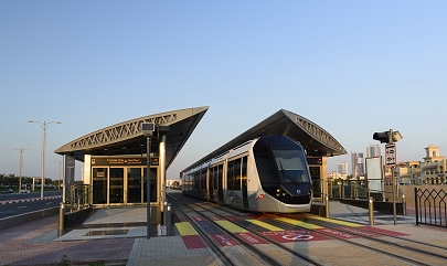 Dubai Tram Haltestelle