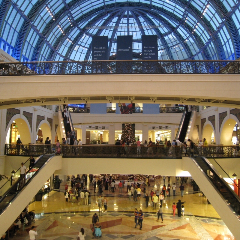 Eine Shopping Mall in Dubai